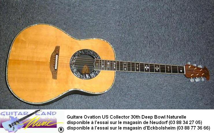 Guitare Ovation US Collector 30th Deep Bowl Naturelle